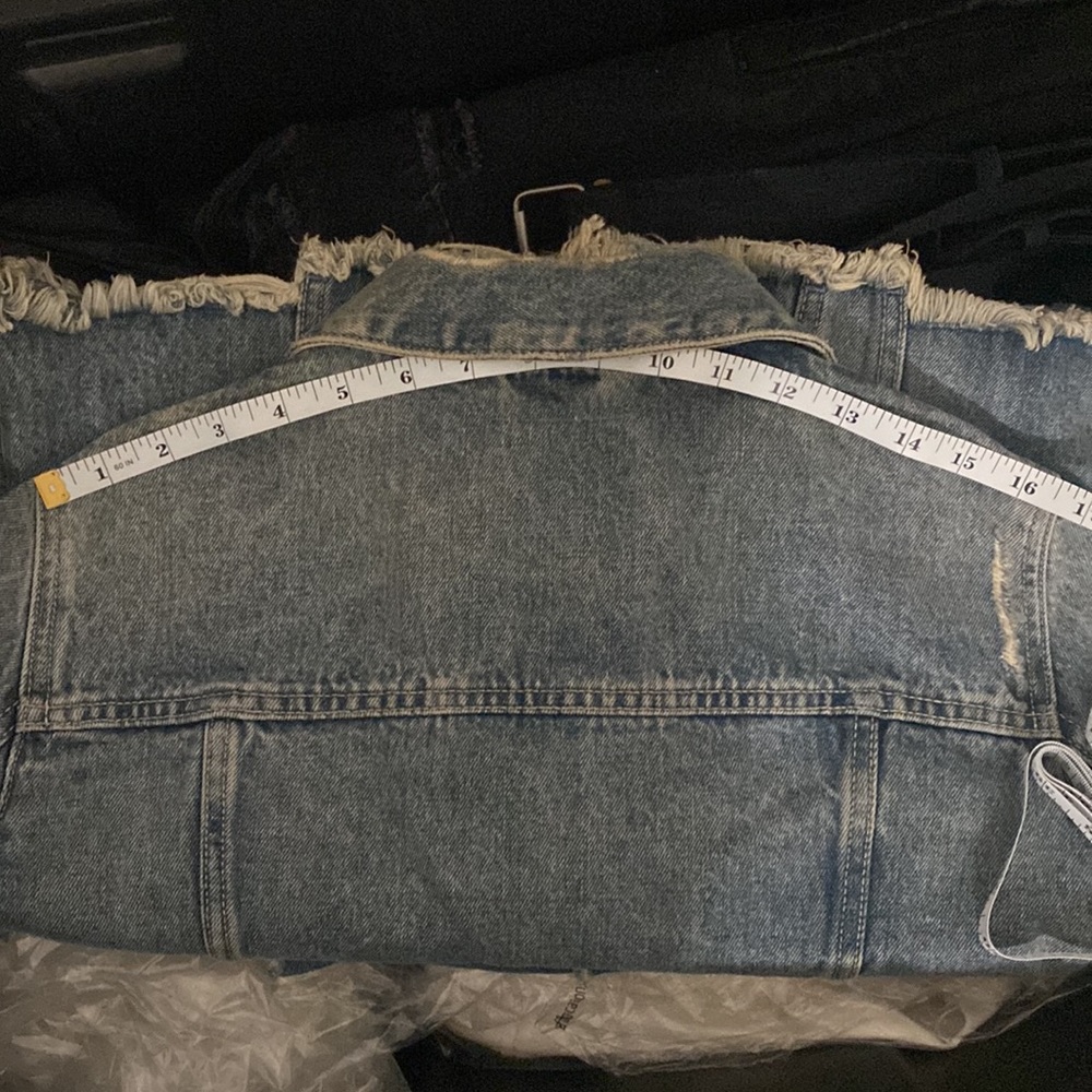 Zara Distressed Denim Jacket - Picture 11 of 11
